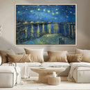 Vincent van Gogh Starry Night over the Rhone Abstract Wall