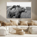 Bear and Cub Wall Art Canvas | 399 Bear Cub