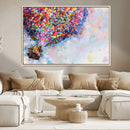 Don't Look Up Movie Canvas Wall Art - Vibrant Floating House