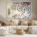 Banksy Wall Art - Banksy Girl Butterfly Graffiti Wall Art
