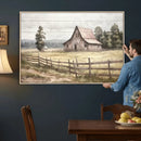 Rustic Farmhouse Barn Wall Art | 3-Panel Framed Gallery Wrap by MyGreatCanvas | Canvas Wall Art Prints | Photo Prints & Wall Decor