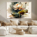 Lotus Flower Watercolor Canvas Print – A Symbol of Serenity by MyGreatCanvas | Canvas Wall Art Prints | Photo Prints & Wall Decor