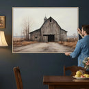 Farmhouse Rustic Barn Wall Art Canvas Print – Framed and