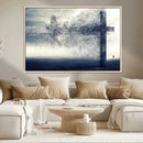 Jesus and the Fading Cross Wall Art Print – Symbol of Faith, by MyGreatCanvas | Canvas Wall Art Prints | Photo Prints & Wall Decor