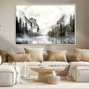 Yosemite Valley Wall Art Canvas Print – Framed and Ready to