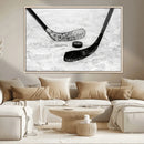 Winter Ice Hockey Sport Canvas Wall Art Print - Hockey Wall by MyGreatCanvas | Canvas Wall Art Prints | Photo Prints & Wall Decor