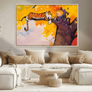 Calvin and Hobbes Tree Scene Canvas Print | 3 Panel Large by MyGreatCanvas | Canvas Wall Art Prints | Photo Prints & Wall Decor