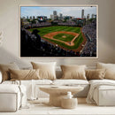 Chicago Cubs Baseball Team Print - Wrigley Field Stadium