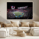 Ben Hill Griffin Stadium Night Game Triple Canvas Wall Art -
