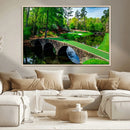 Augusta National Golf Club Wall Art - Panoramic Bridge & by MyGreatCanvas | Canvas Wall Art Prints | Photo Prints & Wall Decor