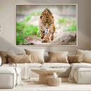 Leopard on the Prowl - Stunning Large Framed Leopard Wall