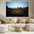 PNC Park Evening Game Triple Canvas Wall Art - Pittsburgh