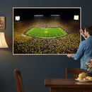 Stadium in Michigan Wall Art Canvas Print, Framed American