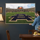 Football Stadium Wall Art – Framed Sports Field Canvas