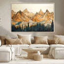 Rustic Wood Mountain Wall Art Print | Triptych Giclee Print by MyGreatCanvas | Canvas Wall Art Prints | Photo Prints & Wall Decor