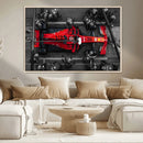 Ferrari Pit Stop Canvas Wall Art – Precision and Speed