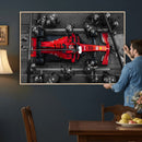 Ferrari Pit Stop Canvas Wall Art – Precision and Speed