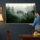 Foggy Forest Wall Art – Tranquil Green Woodland Canvas by MyGreatCanvas | Canvas Wall Art Prints | Photo Prints & Wall Decor
