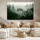 Misty Forest Wall Art – Tranquil Green Woodland Canvas by MyGreatCanvas | Canvas Wall Art Prints | Photo Prints & Wall Decor