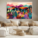 Abstract Kusama Print - Landscape Canvas Wall Art Print -