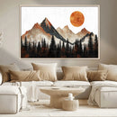 Modern Abstract Mountain Canvas Wall Art Print, Abstract by MyGreatCanvas | Canvas Wall Art Prints | Photo Prints & Wall Decor