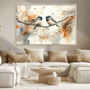 Abstract Watercolor Chickadee Bird Canvas Wall Art Print - by MyGreatCanvas | Canvas Wall Art Prints | Photo Prints & Wall Decor