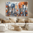 Abstract Winter Landscape Canvas Wall Art Print - Large by MyGreatCanvas | Canvas Wall Art Prints | Photo Prints & Wall Decor