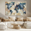World Map Canvas Print – Framed Wall Art for Couples, by MyGreatCanvas | Canvas Wall Art Prints | Photo Prints & Wall Decor
