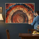 Abstract Tree Ring Art, Colorful Tree Ring Wall Decor, by MyGreatCanvas | Canvas Wall Art Prints | Photo Prints & Wall Decor