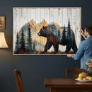 Rustic Bear Wall Art - Grizzly 399 Bear Wall Art - Mountain