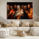 Religious Canvas Wall Art Print - Madonna and Child with