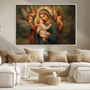 Mary Jesus Canvas Wall Art Print - Madonna and Child with