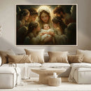 Mary Jesus Canvas Wall Art Print - Madonna and Child with