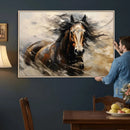 Abstract Horse Wall Art Canvas Print – Large Western