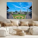 Wrigley Field Chicago Cubs Panoramic Art Multi-Piece Canvas