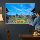 Wrigley Field Chicago Cubs Panoramic Art Multi-Piece Canvas