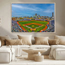 Wrigley Field Chicago Cubs Panoramic Canvas Print –