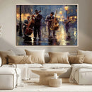 Afro Abstract Jazz Music Wall Art Canvas Print – Colorful