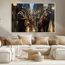 Jazz Canvas Wall Art Print – Abstract African American Music