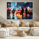 African American Jazz Canvas Wall Art Print – Abstract Music
