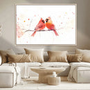 Cardinal Bird Canvas Wall Art - Male and Female Cardinal by MyGreatCanvas | Canvas Wall Art Prints | Photo Prints & Wall Decor