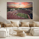 Indiana Memorial Stadium Wall Art Canvas Print, Framed