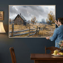 Rustic Autumn Farmhouse Wall Art Canvas Print – Serene