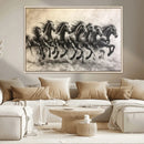 Running Horses Wall Art Canvas Print – Framed Monochrome by MyGreatCanvas | Canvas Wall Art Prints | Photo Prints & Wall Decor