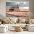Rustic Barn Wall Art Canvas Print – Framed Wheat Field Scene by MyGreatCanvas | Canvas Wall Art Prints | Photo Prints & Wall Decor