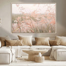 Pastel Grasses Wall Art Canvas Print – Framed Soft Meadow