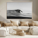 Black Wave Wall Art Canvas Print – Framed Abstract Surf by MyGreatCanvas | Canvas Wall Art Prints | Photo Prints & Wall Decor