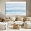 Ocean Wave Surfer Wall Art – Framed Minimal Seascape Canvas by MyGreatCanvas | Canvas Wall Art Prints | Photo Prints & Wall Decor
