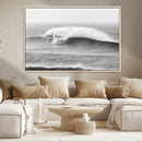 Monochrome Seascape Wall Art Canvas Print – Framed Surf Wave by MyGreatCanvas | Canvas Wall Art Prints | Photo Prints & Wall Decor