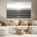 Monochrome Ocean Wall Art Canvas Print – Framed Moody Ocean by MyGreatCanvas | Canvas Wall Art Prints | Photo Prints & Wall Decor